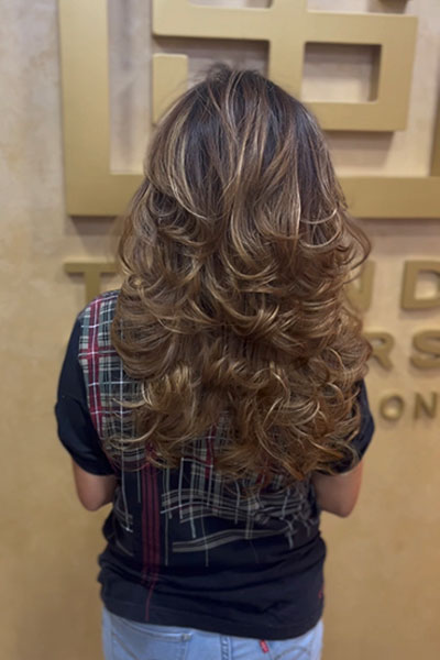 Balayage at Trend Setters Hairdressers Dubai