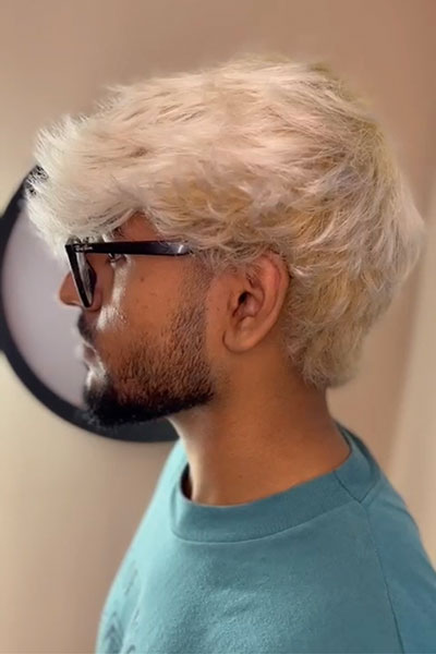 Hair colour for men at Trend Setters Dubai